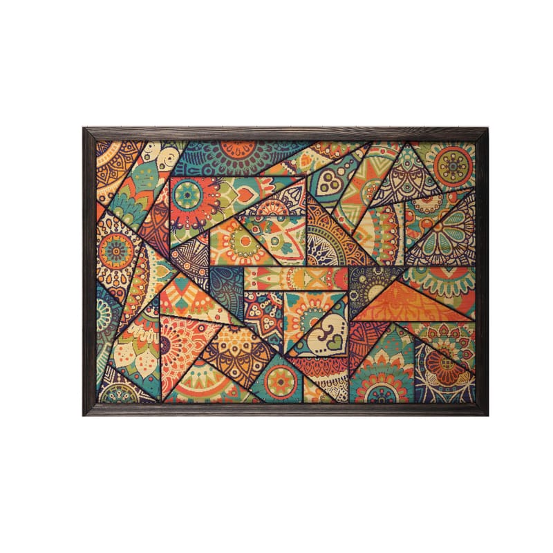 Dekorativ inramad målning  35x50 cm - Flerfärgad - Inredning - Tavlor & konst - Canvastavlor