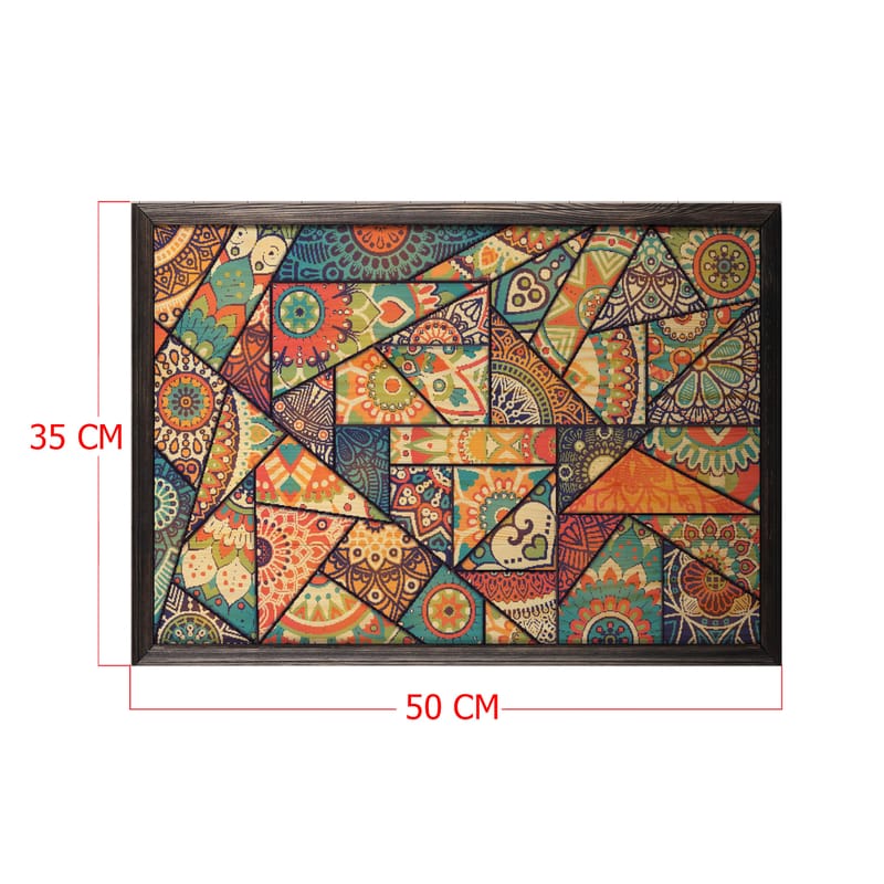 Dekorativ inramad målning  35x50 cm - Flerfärgad - Inredning - Tavlor & konst - Canvastavlor