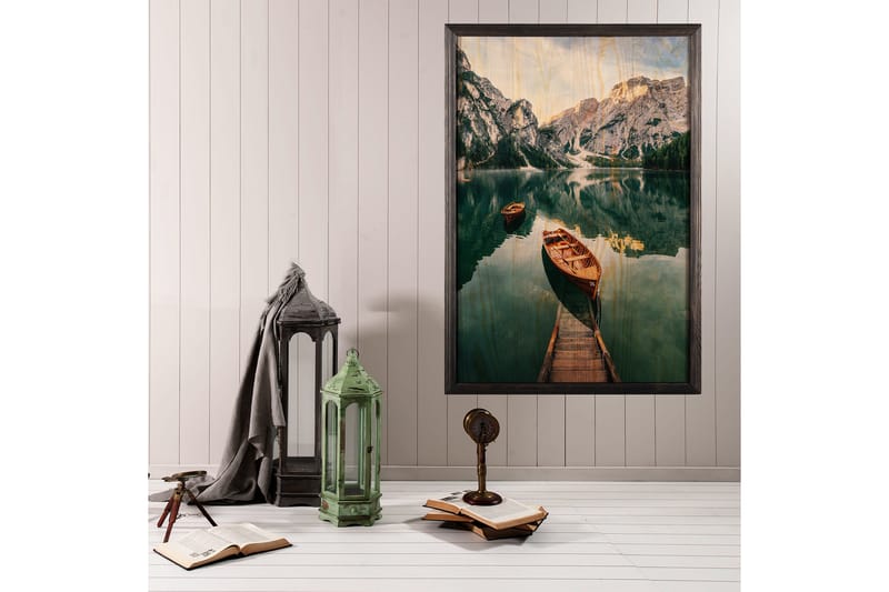 Dekorativ inramad målning  35x50 cm - Flerfärgad - Inredning - Tavlor & konst - Canvastavlor