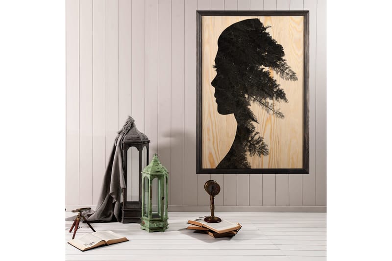 Dekorativ inramad målning  35x50 cm - Flerfärgad - Inredning - Tavlor & konst - Canvastavlor