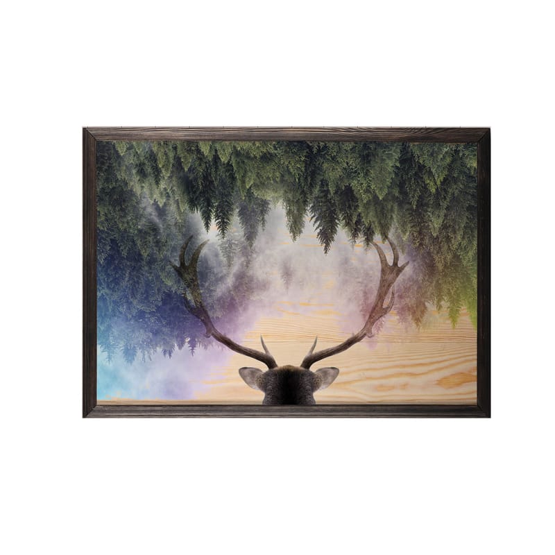 Dekorativ inramad målning  35x50 cm - Flerfärgad - Inredning - Tavlor & konst - Canvastavlor