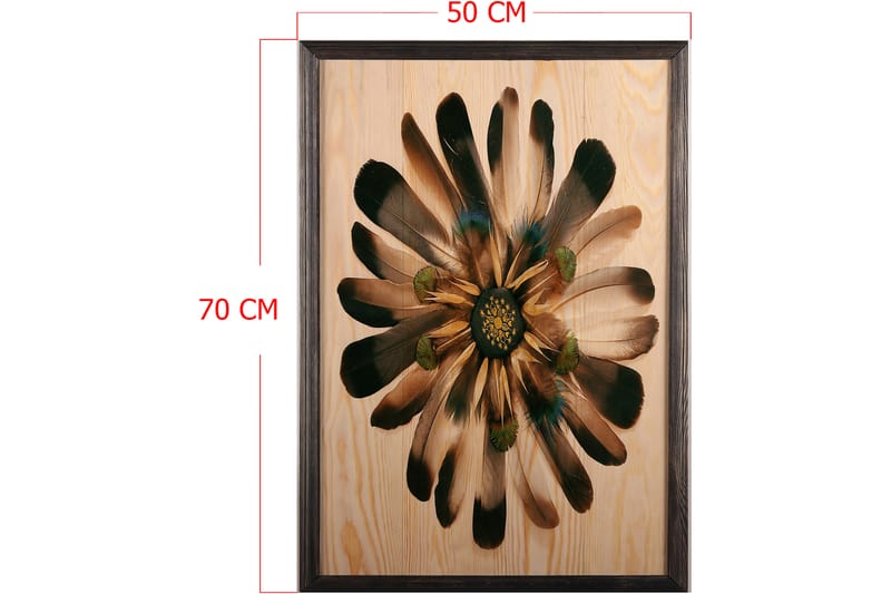 Dekorativ inramad målning  50x70 cm - Flerfärgad - Inredning - Tavlor & konst - Canvastavlor