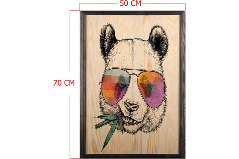 Dekorativ inramad målning  50x70 cm - Flerfärgad - Inredning - Tavlor & konst - Canvastavlor