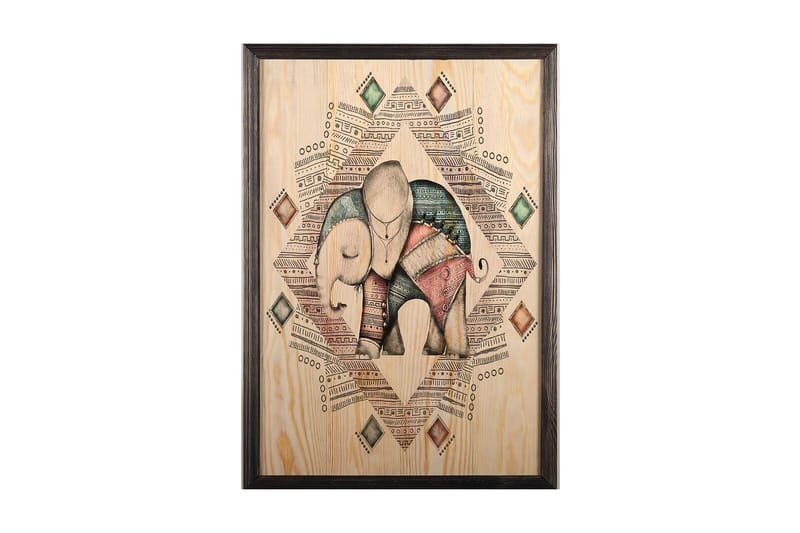 Dekorativ inramad målning  50x70 cm - Flerfärgad - Inredning - Tavlor & konst - Canvastavlor