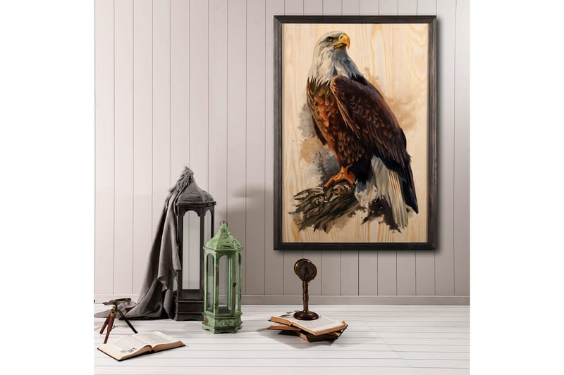 Dekorativ inramad målning  50x70 cm - Flerfärgad - Inredning - Tavlor & konst - Canvastavlor