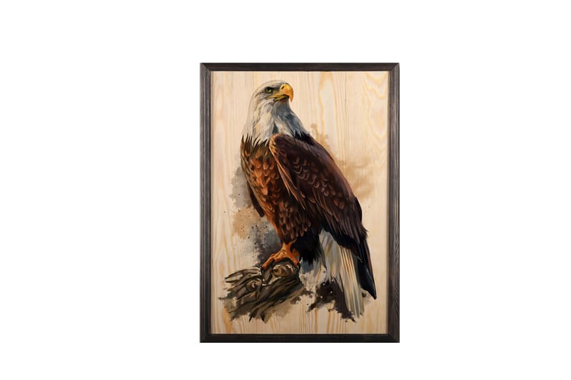 Dekorativ inramad målning  50x70 cm - Flerfärgad - Inredning - Tavlor & konst - Canvastavlor