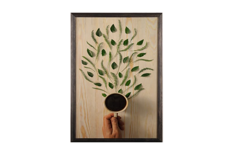Dekorativ inramad målning  50x70 cm - Flerfärgad - Inredning - Tavlor & konst - Canvastavlor