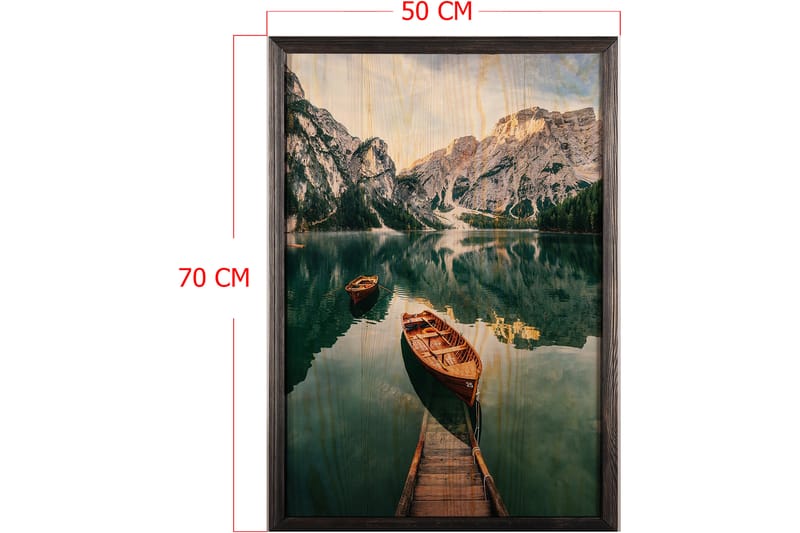 Dekorativ inramad målning  50x70 cm - Flerfärgad - Inredning - Tavlor & konst - Canvastavlor