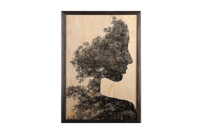 Dekorativ inramad målning  50x70 cm - Flerfärgad - Inredning - Tavlor & konst - Canvastavlor