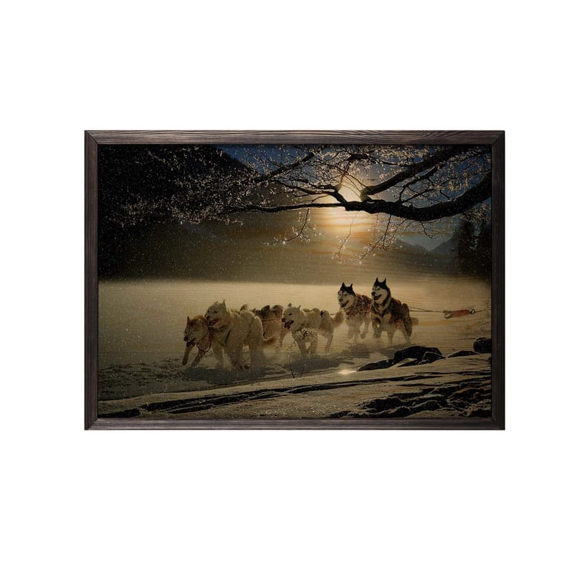 Dekorativ inramad målning  50x70 cm - Flerfärgad - Inredning - Tavlor & konst - Canvastavlor