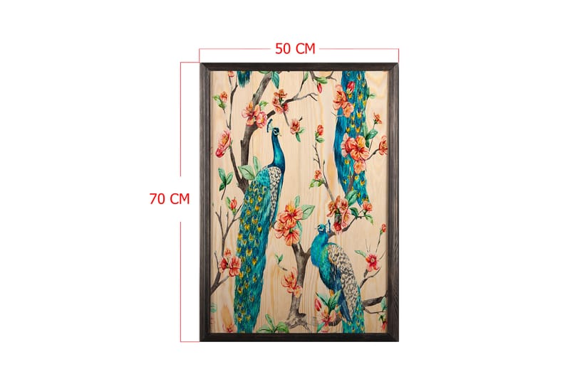 Dekorativ inramad målning  50x70 cm - Flerfärgad - Inredning - Tavlor & konst - Canvastavlor