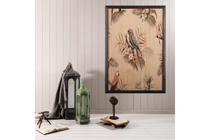 Dekorativ inramad målning  50x70 cm - Flerfärgad - Inredning - Tavlor & konst - Canvastavlor