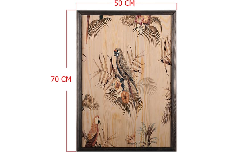 Dekorativ inramad målning  50x70 cm - Flerfärgad - Inredning - Tavlor & konst - Canvastavlor