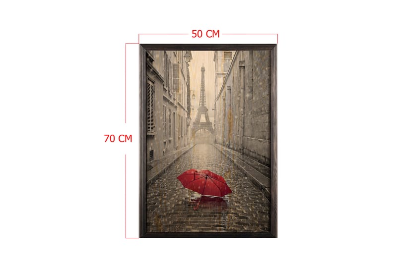 Dekorativ inramad målning  50x70 cm - Flerfärgad - Inredning - Tavlor & konst - Canvastavlor