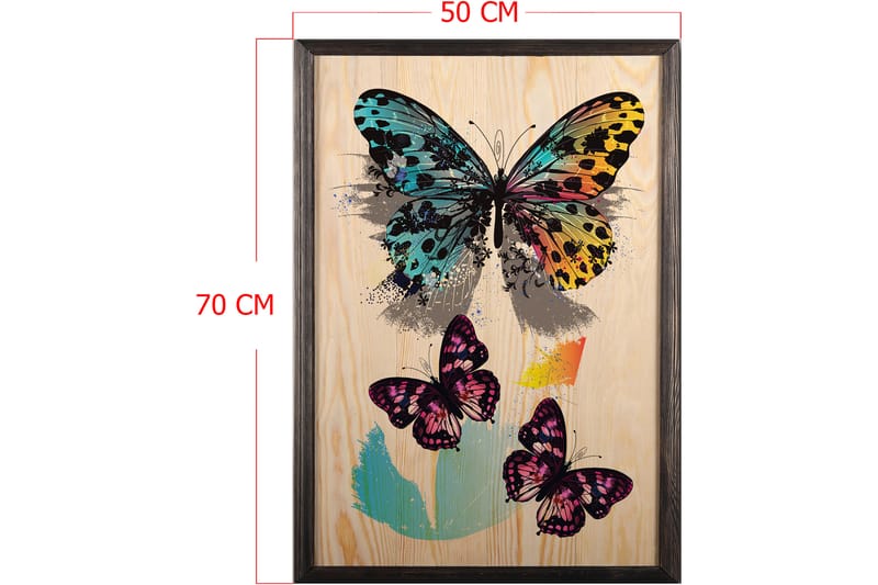 Dekorativ inramad målning  50x70 cm - Flerfärgad - Inredning - Tavlor & konst - Canvastavlor