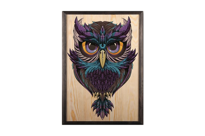 Dekorativ inramad målning  50x70 cm - Flerfärgad - Inredning - Tavlor & konst - Canvastavlor