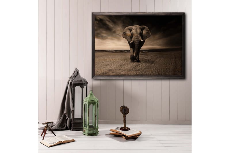 Dekorativ inramad målning  50x70 cm - Flerfärgad - Inredning - Tavlor & konst - Canvastavlor