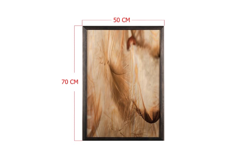 Dekorativ inramad målning  50x70 cm - Flerfärgad - Inredning - Tavlor & konst - Canvastavlor