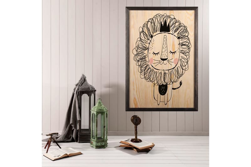 Dekorativ inramad målning  50x70 cm - Flerfärgad - Inredning - Tavlor & konst - Canvastavlor