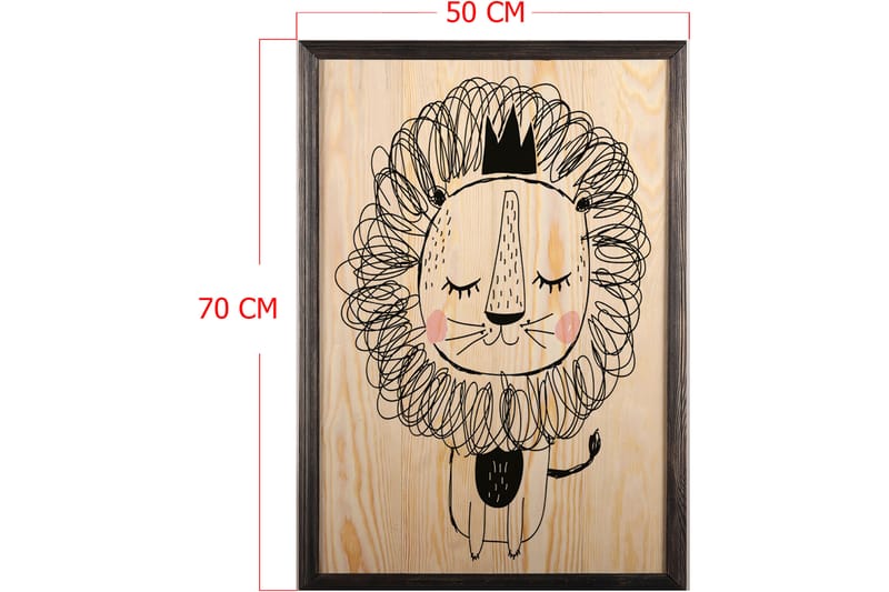 Dekorativ inramad målning  50x70 cm - Flerfärgad - Inredning - Tavlor & konst - Canvastavlor