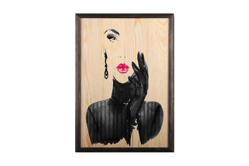 Dekorativ inramad målning  50x70 cm - Flerfärgad - Inredning - Tavlor & konst - Canvastavlor