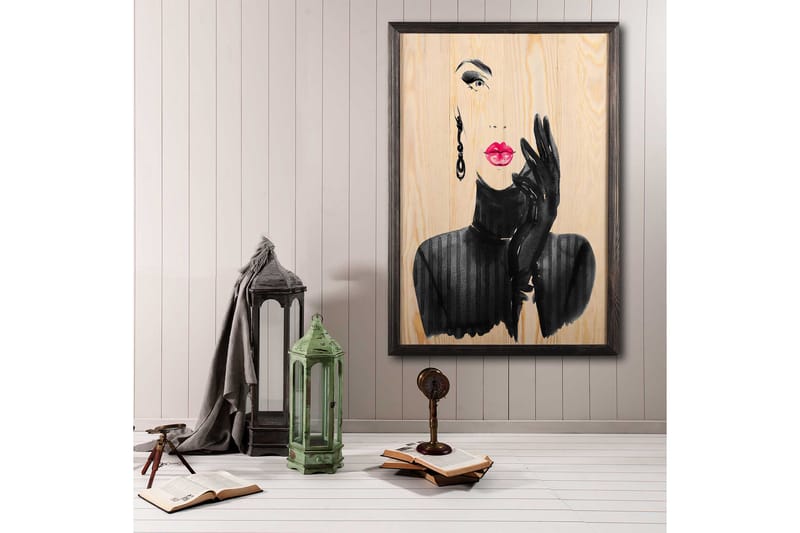 Dekorativ inramad målning  50x70 cm - Flerfärgad - Inredning - Tavlor & konst - Canvastavlor