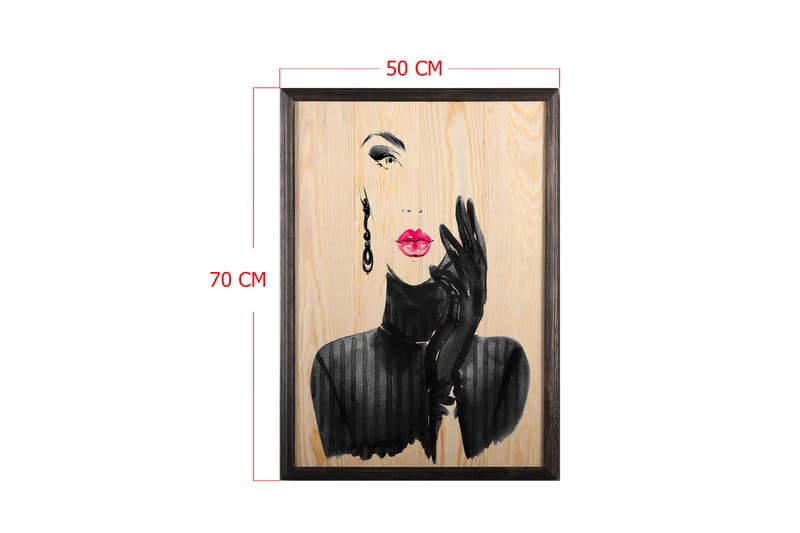 Dekorativ inramad målning  50x70 cm - Flerfärgad - Inredning - Tavlor & konst - Canvastavlor