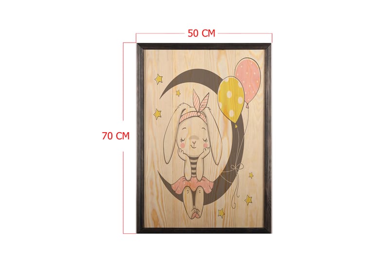 Dekorativ inramad målning  50x70 cm - Flerfärgad - Inredning - Tavlor & konst - Canvastavlor