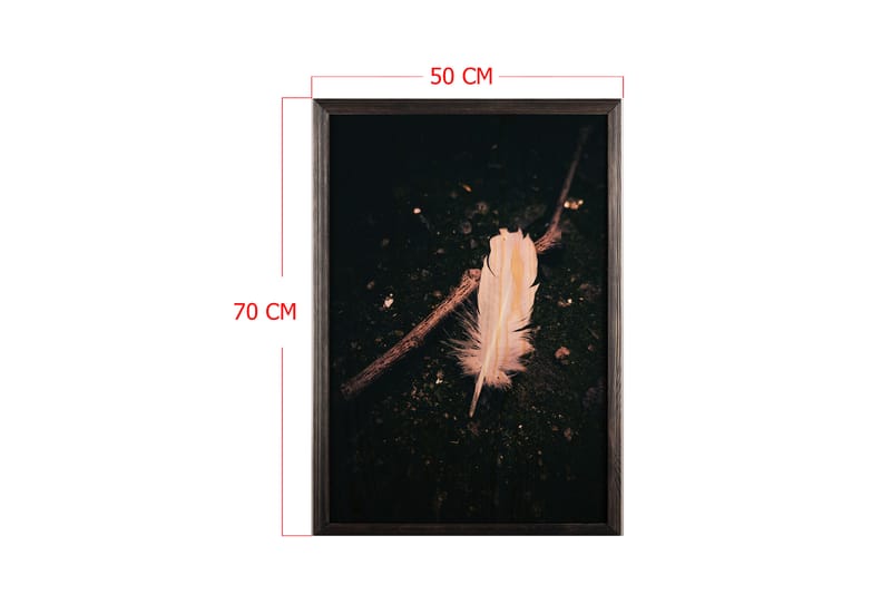 Dekorativ inramad målning  50x70 cm - Flerfärgad - Inredning - Tavlor & konst - Canvastavlor