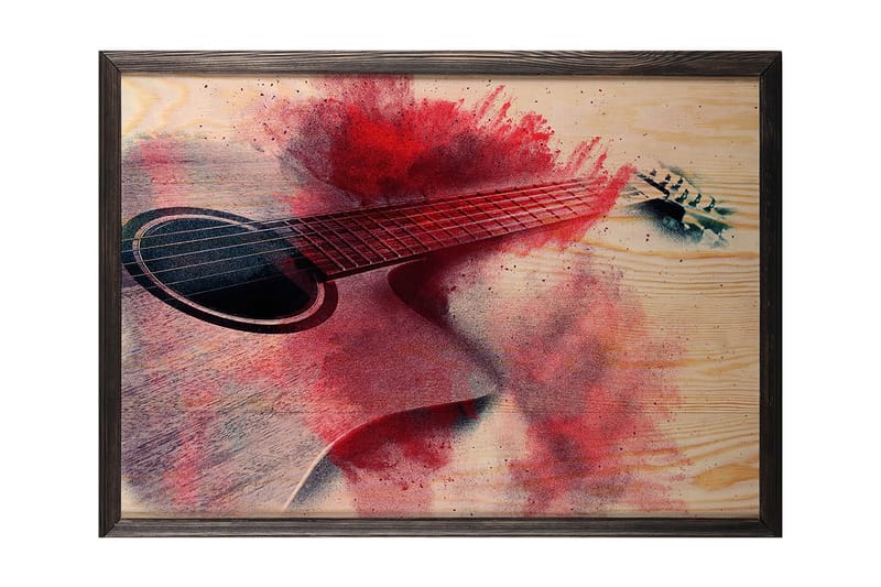 Dekorativ inramad målning  50x70 cm - Flerfärgad - Inredning - Tavlor & konst - Canvastavlor