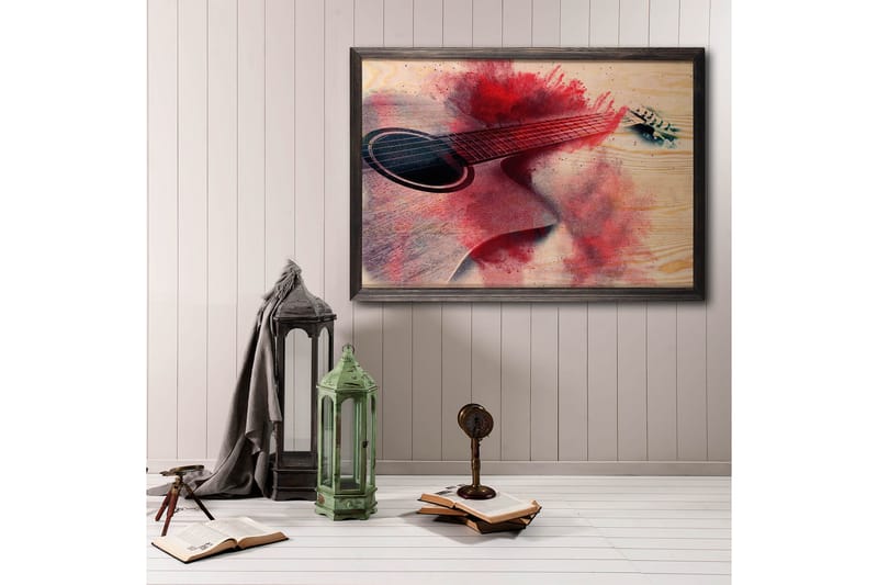Dekorativ inramad målning  50x70 cm - Flerfärgad - Inredning - Tavlor & konst - Canvastavlor