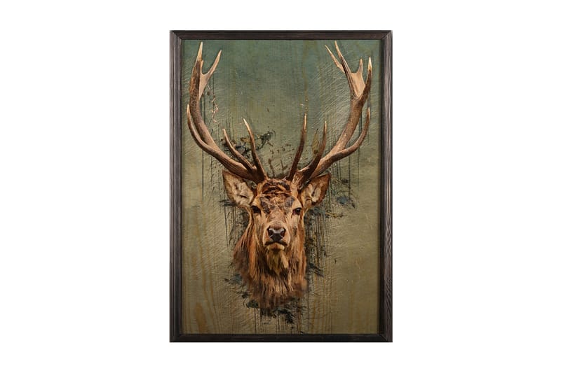 Dekorativ inramad målning  50x70 cm - Flerfärgad - Inredning - Tavlor & konst - Canvastavlor