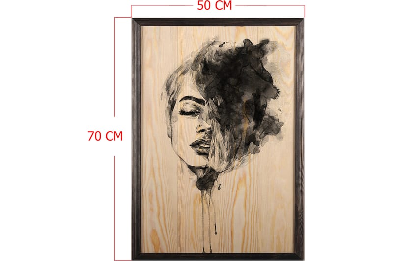 Dekorativ inramad målning  50x70 cm - Flerfärgad - Inredning - Tavlor & konst - Canvastavlor