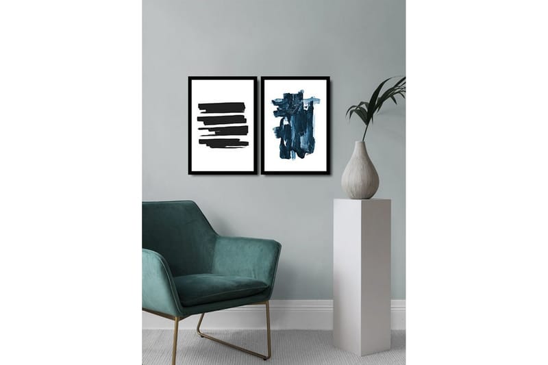 Dekorativ MDF-målning 2 Delar - Flerfärgad - Inredning - Tavlor & konst - Canvastavlor