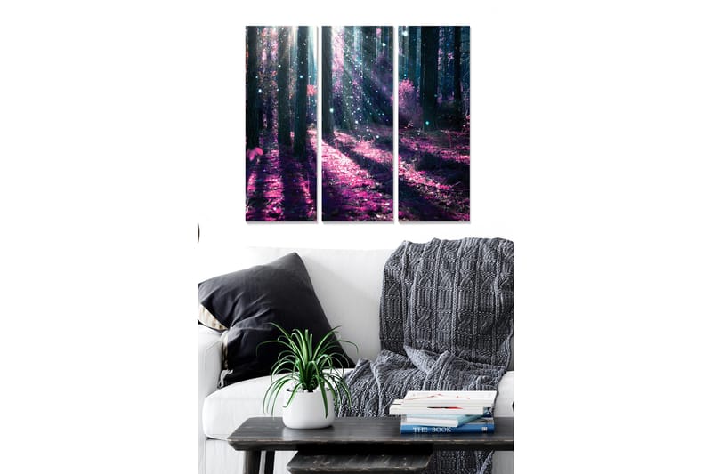 Dekorativ MDF-målning 3-Delar 20x50 cm - Flerfärgad - Inredning - Tavlor & konst - Canvastavlor