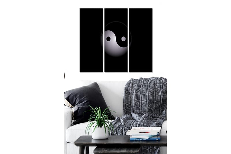 Dekorativ MDF-målning 3-Delar 20x50 cm - Flerfärgad - Inredning - Tavlor & konst - Canvastavlor
