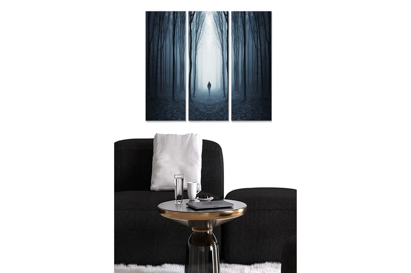 Dekorativ MDF-målning 3-Delar 20x50 cm - Flerfärgad - Inredning - Tavlor & konst - Canvastavlor