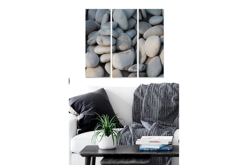 Dekorativ MDF-målning 3-Delar 20x50 cm - Flerfärgad - Inredning - Tavlor & konst - Canvastavlor