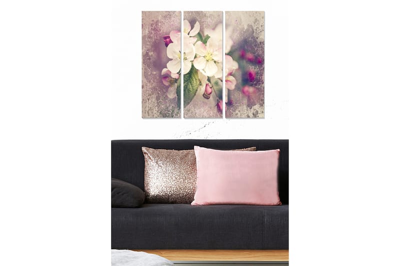 Dekorativ MDF-målning 3-Delar 20x50 cm - Flerfärgad - Inredning - Tavlor & konst - Canvastavlor