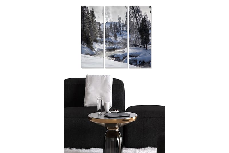 Dekorativ MDF-målning 3-Delar 20x50 cm - Flerfärgad - Inredning - Tavlor & konst - Canvastavlor