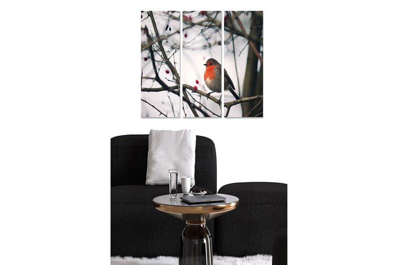 Dekorativ MDF-målning 3-Delar 20x50 cm - Flerfärgad - Inredning - Tavlor & konst - Canvastavlor