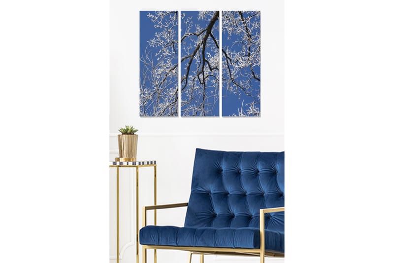 Dekorativ MDF-målning 3-Delar 20x50 cm - Flerfärgad - Inredning - Tavlor & konst - Canvastavlor
