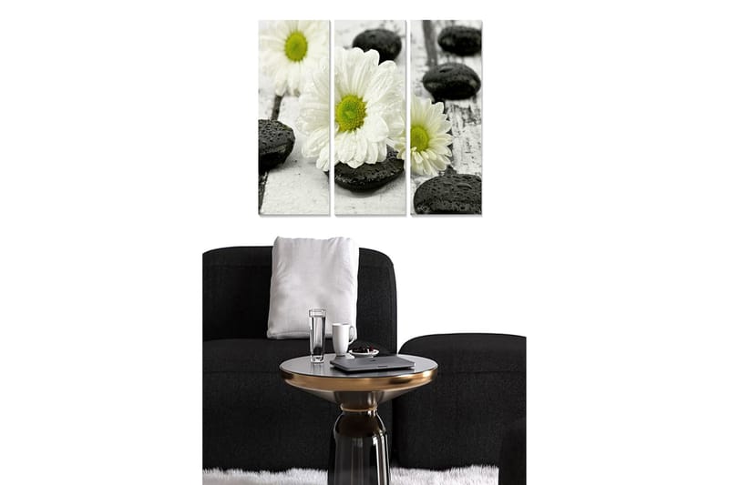 Dekorativ MDF-målning 3-Delar 20x50 cm - Flerfärgad - Inredning - Tavlor & konst - Canvastavlor