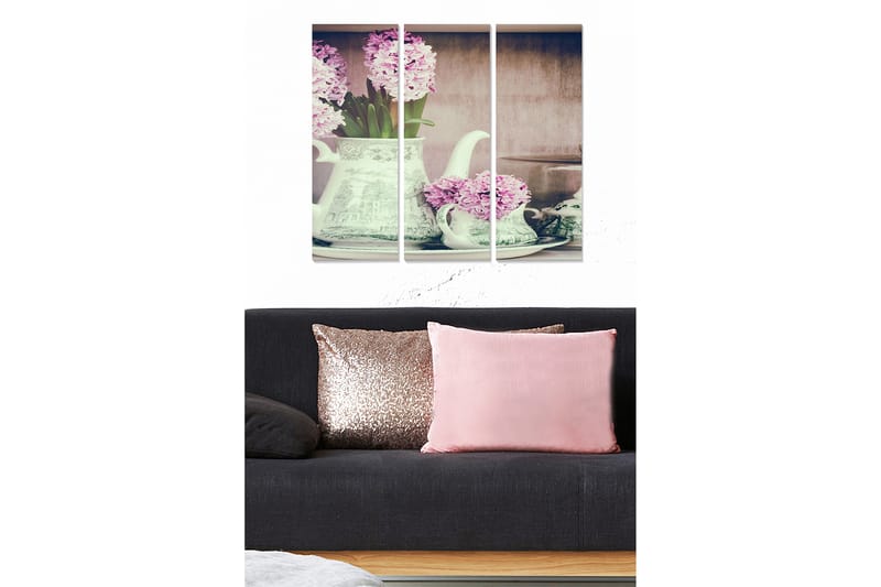 Dekorativ MDF-målning 3-Delar 20x50 cm - Flerfärgad - Inredning - Tavlor & konst - Canvastavlor