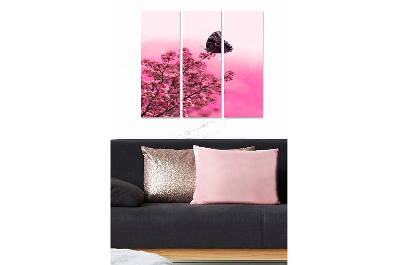 Dekorativ MDF-målning 3-Delar 20x50 cm - Flerfärgad - Inredning - Tavlor & konst - Canvastavlor