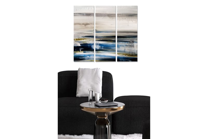 Dekorativ MDF-målning 3-Delar 20x50 cm - Flerfärgad - Inredning - Tavlor & konst - Canvastavlor