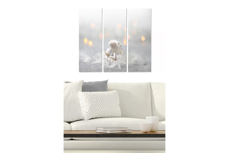 Dekorativ MDF-målning 3-Delar 20x50 cm - Flerfärgad - Inredning - Tavlor & konst - Canvastavlor