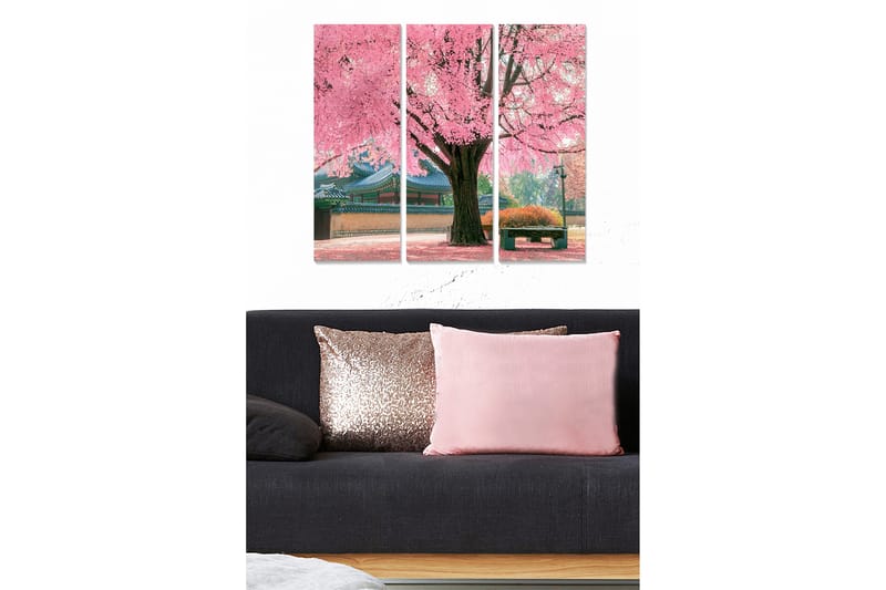 Dekorativ MDF-målning 3-Delar 20x50 cm - Flerfärgad - Inredning - Tavlor & konst - Canvastavlor