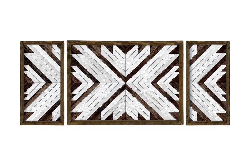 Dekorativ MDF-målning 3 Delar - Flerfärgad - Inredning - Tavlor & konst - Canvastavlor