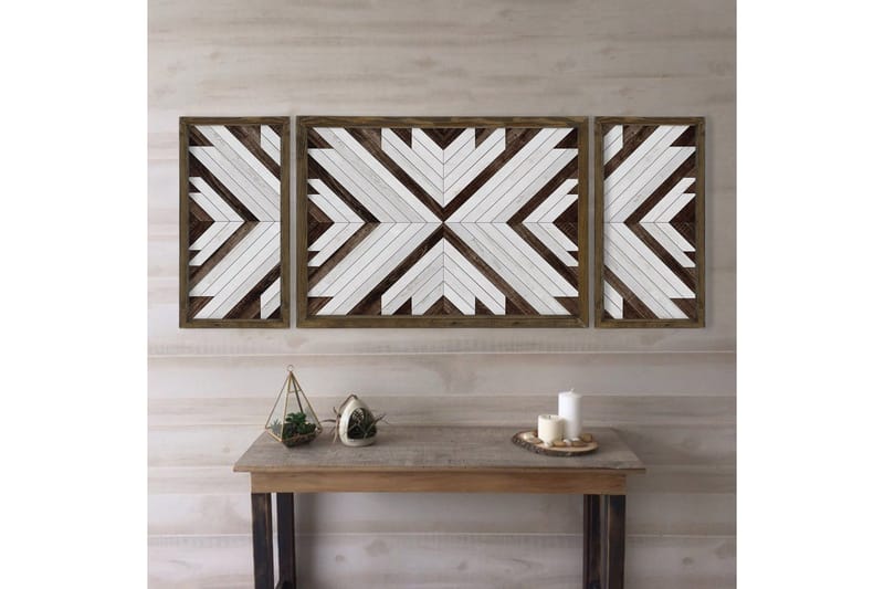 Dekorativ MDF-målning 3 Delar - Flerfärgad - Inredning - Tavlor & konst - Canvastavlor